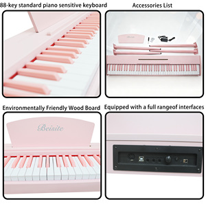Hot Bán Nhạc Cụ 88 Trọng Phím Điện Tử Thẳng Đứng Đàn Piano Bàn Phím Kỹ Thuật Số Đàn Piano Di Động 88 Phím Kỹ Thuật Số Đàn Piano - Product Image 3