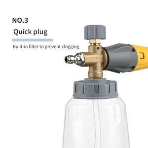 SPS 1L Rửa Xe Trong Suốt Bọt Tuyết <span class=keywords><strong>Lance</strong></span> Dầu Gội Tuyết Áp Lực Cao Máy Giặt Bọt Cannon Bọt Vòi Phun - Product Image 4