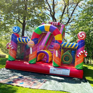 Castillo inflable comercial para niños, con tobogán y área de juegos, para exteriores. - Product Image 2