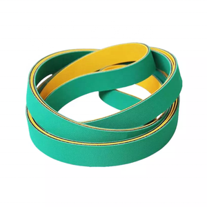 Yellow Green <strong>Flat</strong> <strong>Conveyor</strong> <strong>Belt</strong> <strong>Used</strong> for Moving Paper Roll in Circular Motion - Product Image 3