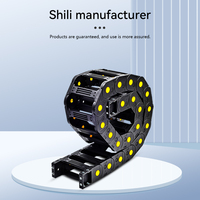 Chaînes porte-câbles flexibles en nylon Haide pour machines-outils CNC, chaînes porte-câbles en plastique