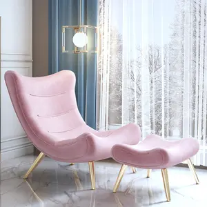 Neuankömmling Wohnzimmer möbel Lounge Sessel Poltrona Gold Edelstahl Akzent Stühle mit osmanischen Wohnzimmers tühlen