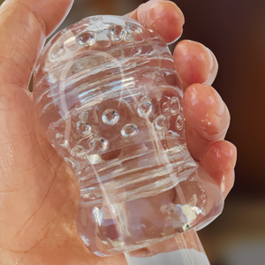 Masturbateur masculin transparent à extrémité ouverte pour adultes - Product Image 5