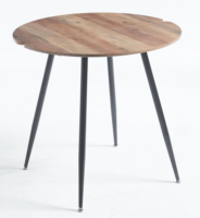 Table basse ronde en acier inoxydable de Chine, table à manger