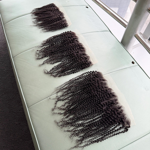 ผมมนุษย์อินเดียแท้แบบหยิกฟู 13x4  พร้อมเชือกผูกผมแบบใส HD Lace Frontal & Closure  ความหนาแน่น 150%-180%  ถักด้วยมือ - Product Image 4