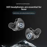 Nouveaux écouteurs filaires HIFI audiophiles à moule exclusif, 3,5 mm, pour PC et mobile, avec transducteur dynamique et câble détachable intégré