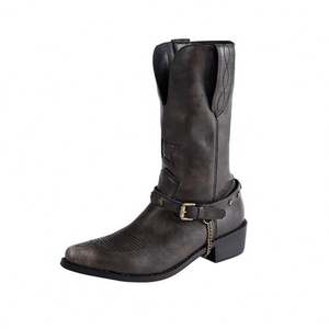 Botas Retro de Invierno para Mujer, Botas de Motociclista con Tacón de Bloque - Product Image 4