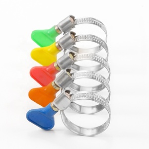 Collier de serrage pour tuyau de 1-1/2 pouce en acier inoxydable, style allemand, vis à oreilles de 1,5 pouce, colliers de serrage pour tuyau de dépoussiéreur pour câble de télécommunication - Product Image 1