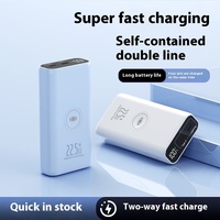 Aspiration magnétique sans fil charge rapide Mini câble de charge intégré 10000mAh Banque d'alimentation mobile rechargeable pour téléphone ou montre