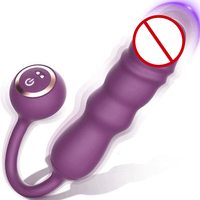 Vibrateur G-Spot pour femme adulte, rechargeable par USB, avec fonctions de poussée, de rotation et de télescopie, 9 fréquences, multi-vitesses, 100% étanche