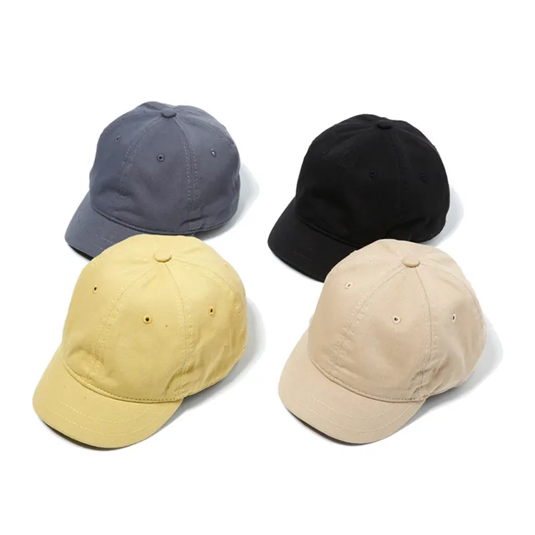 Özel yüksek kalite marka logo erkekler kadınlar kısa şapka beyzbol spor kap 6 panel run bankası top şapka renk gorra plana beisbol