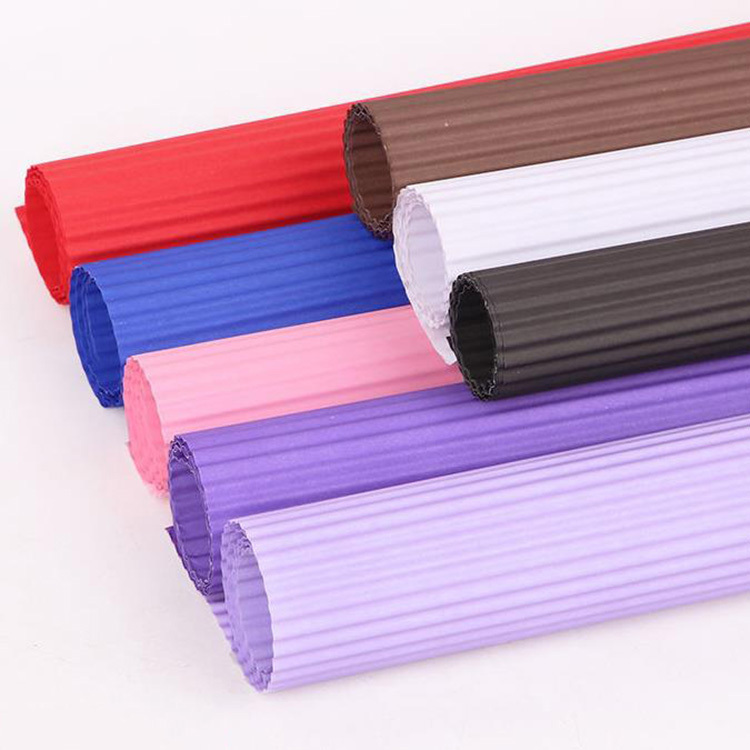 Solid Color Corrugated Paper Art Craft