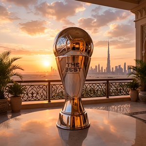 Trofeo de Metal Plateado de Lujo con Bola 3D en la Parte Superior, Premio Deportivo Grabado Personalizado para <span class=keywords><strong>el</strong></span> <span class=keywords><strong>Mejor</strong></span> <span class=keywords><strong>Jugador</strong></span> del Año, Premio de Reconocimiento de Alta Calidad - Product Image 6