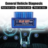 Escáner de diagnóstico de coche OBD2 Mini ELM327 Bluetooth V2.1 de alta calidad ELM 327 Bluetooth para Android para Protocolo OBDII 3 colores