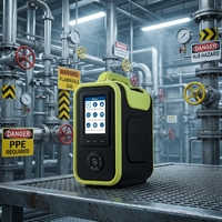 TOPSTAR TP8000 CH4 - Monitor Analizador Detector de Gas Metano Portátil de Combustión Catalítica, 0-100%LEL/5%Vol