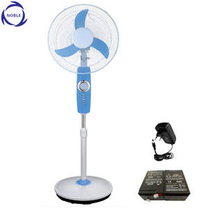 中国広州工場16インチ/18インチAC/DC12Vソーラー充電式ファン - Product Image 1