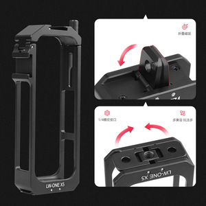 Ulanzi กรงอลูมิเนียมอัลลอยด์ X5 LW-ONE สำหรับ Insta360 X5กล้องแอคชั่นที่ติดตั้งมาพร้อมกับข้อต่อสกรู1/4-20แบบปลดเร็ว - Product Image 5