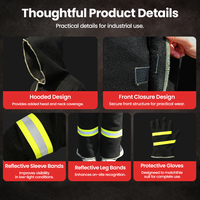 Combinaison de protection haute résistance à la chaleur Suihua, vêtements ignifuges pour la sécurité industrielle et la lutte contre les incendies, vêtements de sécurité ignifuges industriels
