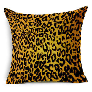 حمار وحشي ليوبارد النمر الزرافة نسيج الحيوان القطن الكتان وسادة أريكة غطاء لينة حزمة - Product Image 3