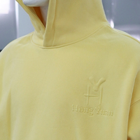 Sudadera con Capucha 3D para Hombre, Diseño en Relieve 3D, Holgada para Uso Diario, Tejido de Felpa Cómodo, Logotipo 3D Personalizado, Sudadera con Capucha Lisa al por Mayor