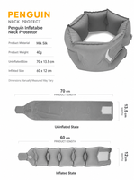 Oreiller de voyage gonflable avec remplissage d'air, soutien modéré et design respirant pour la conduite, la maison, le bureau, la chambre et les voyages