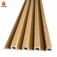 Panneau mural en bois massif minimaliste moderne, à motif concave-convexe, imperméable, WPC, pour hôtel, maison, décoration d'arrière-plan