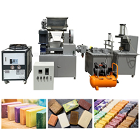 Ligne de production de savon solide pour lessive et toilette : Mélangeur, Broyeur à trois rouleaux, Plodder, Coupeur, Poinçonneuse