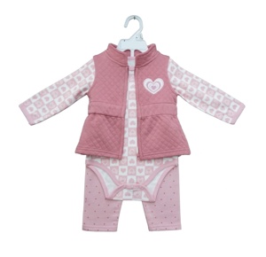 Nuovi vestiti per bambini <span class=keywords><strong>invernali</strong></span> articolo di moda giacche per ragazze con cerniera tuta in cotone pantalone morbido set per bambini abbigliamento 3 pezzi - Product Image 1