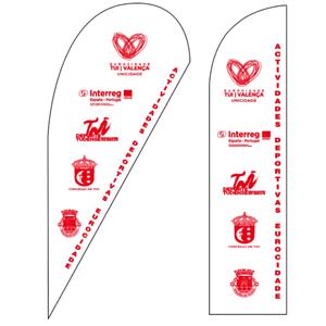 Bandera Publicitaria de <span class=keywords><strong>Playa</strong></span> - Logotipo/Diseño Personalizado para Ferias Comerciales/Promoción de Eventos - Product Image 1