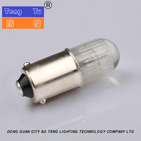 Ampoule 220/240V T10x28mm extrémité de fil led néon dispositif bouton e10 vis base indicateur ampoule
