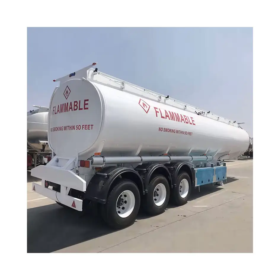 3 Axle 45000/50000L mazout essence pétrolier semi camion tracteur remorques à vendre