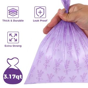 Pet Custom Eco-Friendly Simple Lavender Scent Biodegradable <b>Compostable</b> Degradable Dog Poop <b>Bags</b> - Product Image 3