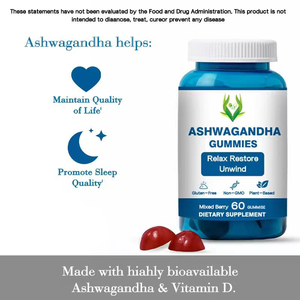 Gomitas de Ashwagandha de Marca Privada con Sabor a Bayas Mixtas, Favorecen la Relajación y el Bienestar, Promueven la Calma y el Rendimiento Físico - Product Image 6