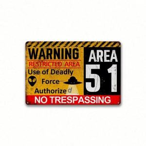 Custom Portable Metal Sign Warning Property Patrolled-No Trespassing Vintage Art <b>Poster</b> Plaque UV Printing Laser Engraving for - Product Image 3