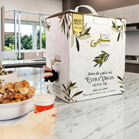 Sac à bavette personnalisé 1L 2L 3L 5L emballage en carton en papier jetable boîte à jus d'huile d'olive distributeur de café à emporter sac dans une boîte