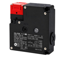 Serrure électromagnétique étanche IP67, interrupteur de sécurité pour porte, série D4NL, adaptée aux machines CNC et aux équipements d'automatisation