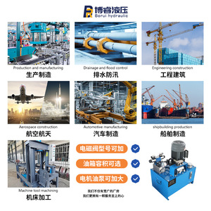 ชุดจ่ายกำลังไฮดรอลิก Borui 380V ควบคุมด้วยไฟฟ้าแบบแมนนวล ปรับแต่งกระบอกน้ำมันได้ สำหรับระบบอัตโนมัติในอุตสาหกรรม - Product Image 4