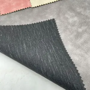 TC Bottom barato jaqueta de couro tecido vintage efeito dois tons tecido de couro sintético