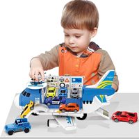 Nouveau design porte-avions jouet hélicoptère jouet ensemble voiture piste Cargo avion garçon cadeau avion voiture jouet ensemble
