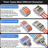 Bornier de câblage rapide sans soudure câble de ligne électrique LED rapide sans soudure connecter les connecteurs de fil électrique pour l'éclairage LED