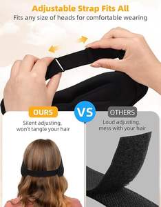 Masque de sommeil avec écouteurs, masque oculaire 3D pour dormir pour hommes et femmes, pour les dormeurs latéraux, les voyages, l'<span class=keywords><strong>insomnie</strong></span>, la relaxation, la méditation - Product Image 4