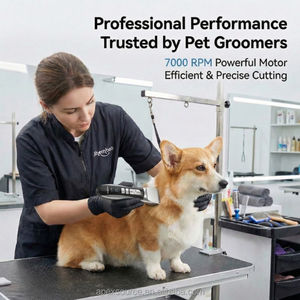सैलून गुणवत्ता वाले कुत्ते के लिए टिकाऊ क्लिपर ब्लेड के साथ पेशेवर ग्रेड पालतू इलेक्ट्रिक क्लिपर - Product Image 3