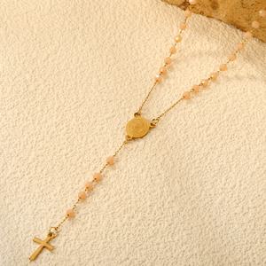 Collar <span class=keywords><strong>de</strong></span> Moda con Colgante <span class=keywords><strong>de</strong></span> Cruz Católica <span class=keywords><strong>de</strong></span> San Judas <span class=keywords><strong>de</strong></span> Acero Inoxidable y <span class=keywords><strong>Cadena</strong></span> <span class=keywords><strong>de</strong></span> Cuentas Tipo <span class=keywords><strong>Rosario</strong></span> Chapado en Oro <span class=keywords><strong>de</strong></span> 18k <span class=keywords><strong>para</strong></span> Mujer y <span class=keywords><strong>Hombre</strong></span> - Product Image 3