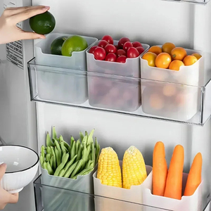 Wholesale Organizer Plastic <b>Storage</b> Bins & <b>Boxes</b> for Home <b>Kitchen</b> Refrigerator Fresh Food Container Cold Crisper Fruit Spice - Product Image 2