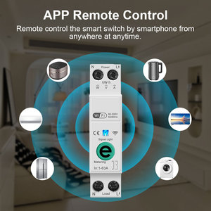 Interrupteur intelligent WIFI <span class=keywords><strong>Ewelink</strong></span> 63A avec compteur de consommation d'énergie, surveillance, disjoncteur, minuterie, relais MCB TUYA <span class=keywords><strong>Smartlife</strong></span> - Product Image 2