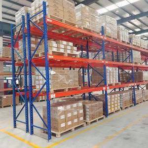 Сверхпрочная стальная стойка для поддонов, промышленные складские полки, грузоподъемность 1-8 тонн, 5 регулируемых слоев - Product Image 1