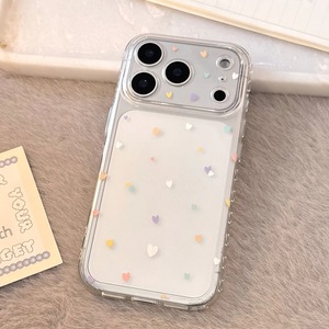 Coque transparente INS à pois colorés et cœur, antichoc et souple, protection intégrale pour iPhone 17 Pro - Product Image 6