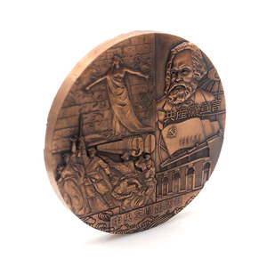 Pièces commémoratives 1 pièce, Badge en métal <span class=keywords><strong>dor</strong></span>é, pièces commémoratives - Product Image 4