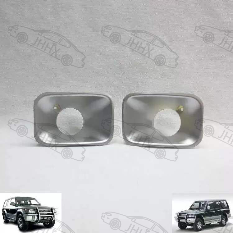 フォグランプカバー付き車フロントバンパーフォグライト三菱PAJERO V32