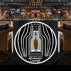 Portabottiglie LED in acrilico ricaricabili personalizzate portabottiglie con Champagne luminoso servizio glorificatore per Lounge di <span class=keywords><strong>Capodanno</strong></span> - Product Image 1